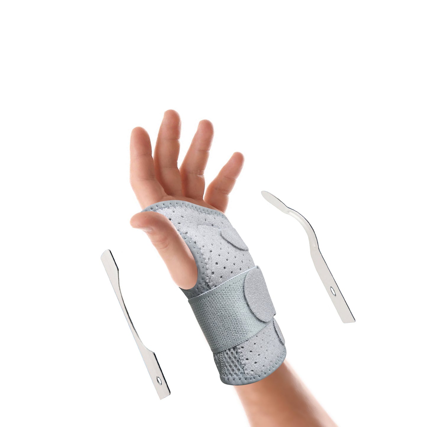 Maymocon Adjustable Wrist Support, Carpal Tunnel Wrist Splint for Men Women, Day Night Breathable Wrist Brace Helps Relieve Tendinitis Arthritis Joint Pain and Sports Protect - Left (S)-6976892099573